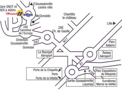 Median Roissy Cdg Aeroport 호텔 구시앙빌 외부 사진